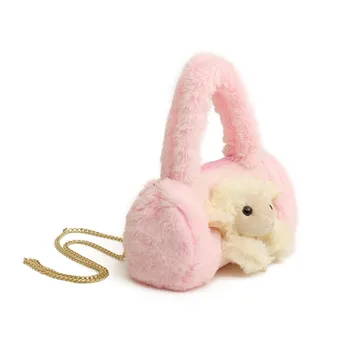 

Cute Pink Small Velvet Doll Hand Bag Chain Bag Suitable For Children And Young Girls Selling Cute Artifacts a5418