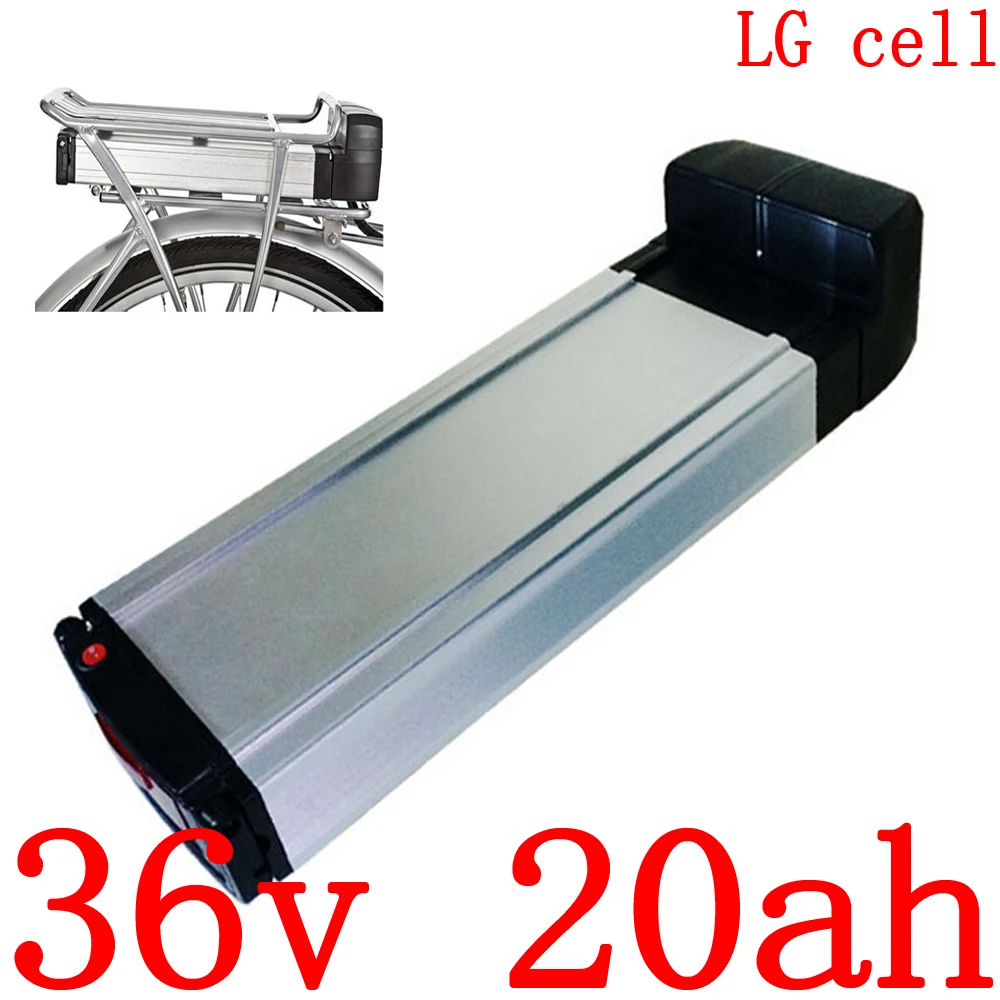 36v Battery 36v 500w1000w Rear Rack Ebike Battery 36v 20ah Lithium