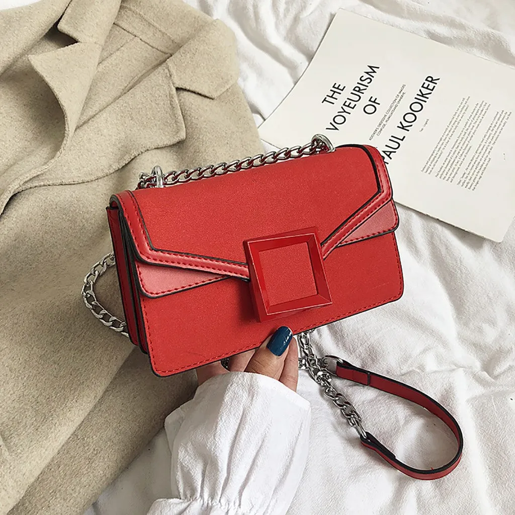 

Woman Bags Fashion Frosted Fabric Patchwork Casual Hasp Shoulder schoudertas dames borse da donna bolsa feminina torebka damska