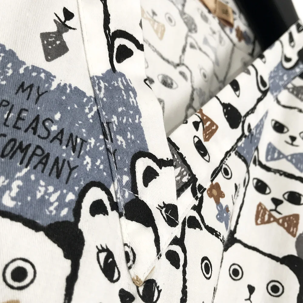 Cotton medical uniforms printed nurse uniforms women's scrub top v neck shirt surgical doctor clothing workwear nurse uniform