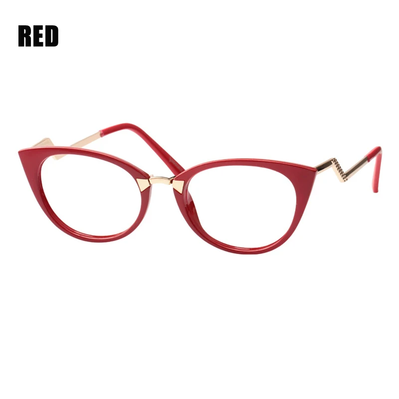 SOOLALA Cateye, мужские и женские очки для чтения, уникальные очки кошачий глаз для дальнозоркости, очки для чтения дальнозоркости+ 0,5 0,75 1,0 до 4,0 - Цвет оправы: Red