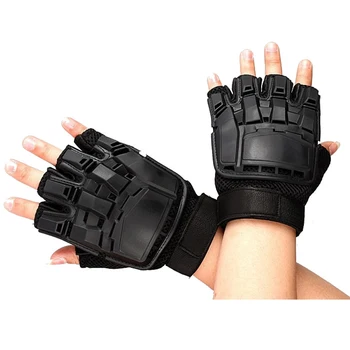 

Half Finger Tactical Gloves Tranformer Back Work Safety Gloves For Hunting Cycling Outdoor Sports CS Paintball Hands Protection