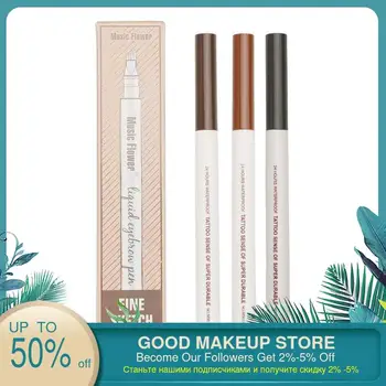 

long-lasting non-removable liquid eyebrow Pen, super fine carving eyebrow pencil waterproof and sweatproof Makeup Cosmetic Tools