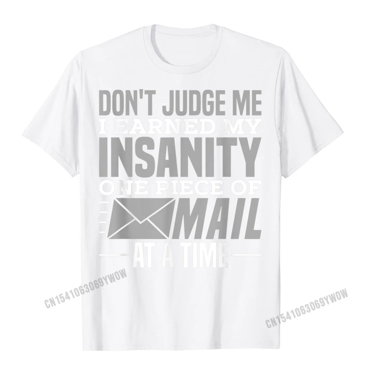 Crewneck Casual 100% Cotton Student T Shirts Personalized Short Sleeve Tops Shirt Plain Family T-Shirt Wholesale Funny Postal Worker Outfit for a Mailman T-Shirt__1173 white