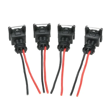 

Hot 8pcs Fuel Injector Connector Wiring Plugs Clips Fit EV1 OBD1 Pigtail Cut & Splice