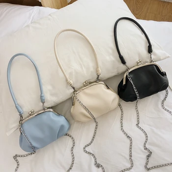 

Candy Color PU Leather Shoulder Messenger Bags For Women 2020 Small Crossbody Bag Travel Chain Small Handbags And Purses Sac