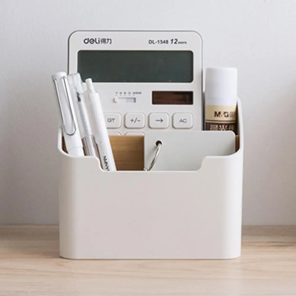 

Home Dual Compartment Remote Control Storage Box Household Item Organizer for Living Room Storage Organizer 14.3 * 9.2 * 12 Cm