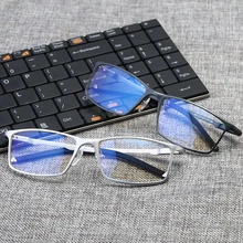 Blue Light Glasses Anti Blue Rays Radiation Blocking Glasses Men Women Computer Goggles 1Pcs Anti-UV UV400 Flat Mirror Eyeglasse