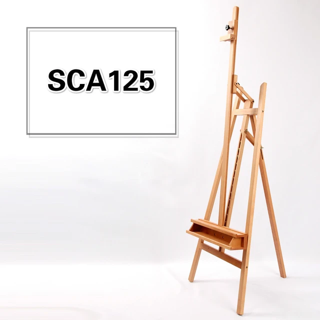 Large Easel Foldable Caballete Artist Oil Paint Stand Portable Wood  Painting Easel Stand Sztaluga Art Supplies