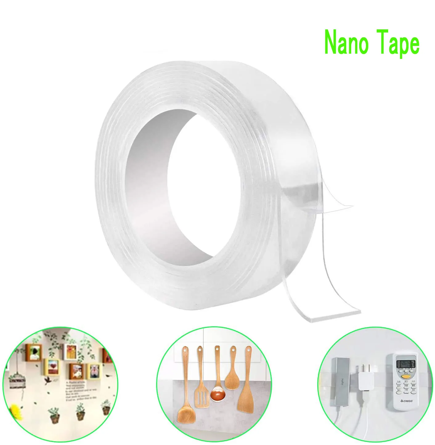 

5m Double Sided Tape Nano Traceless Tape Reusable Nano Adhesive Magic Home Reusable Double Sided Adhesive Nano Adhesive Tapes