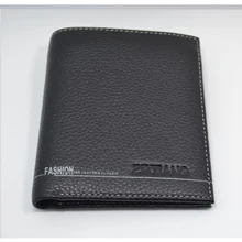 Fashion Design Genuine Leather Short Wallet Women&Men Business Bag Purse