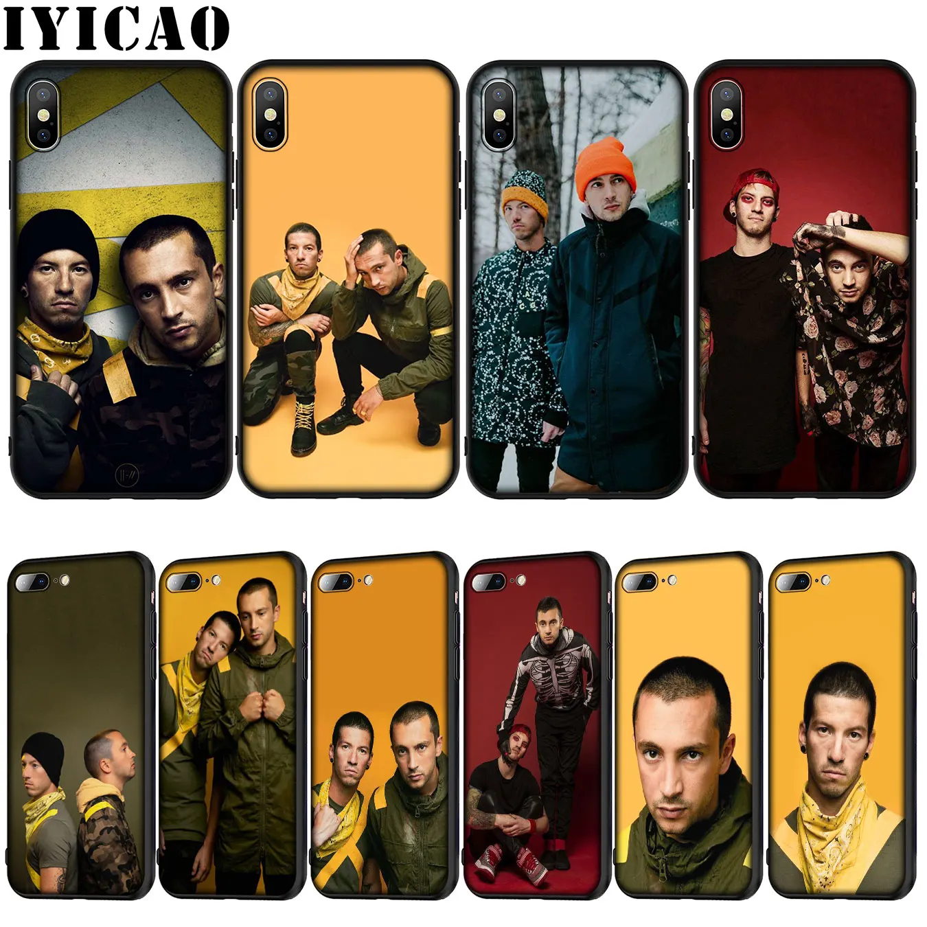 IYICAO twenty one pilots мягкий силиконовый чехол для iPhone 12 мини XR X XS 11 Pro Max 10 6 6S 7 8 plus 5S SE