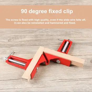 

90 Degree Right Angle Clip Picture Frame Fish Tank Fixed Clips Aluminium Alloy Woodwork Corner Clamps Woodworking Hand Tool