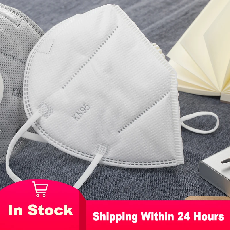 

10pcs N95 Mask Pm2.5 Filter Face Kn95 Respirator Safety Protective Mask Dustproof Mouth Earloop Protection Anti-fogging Masks
