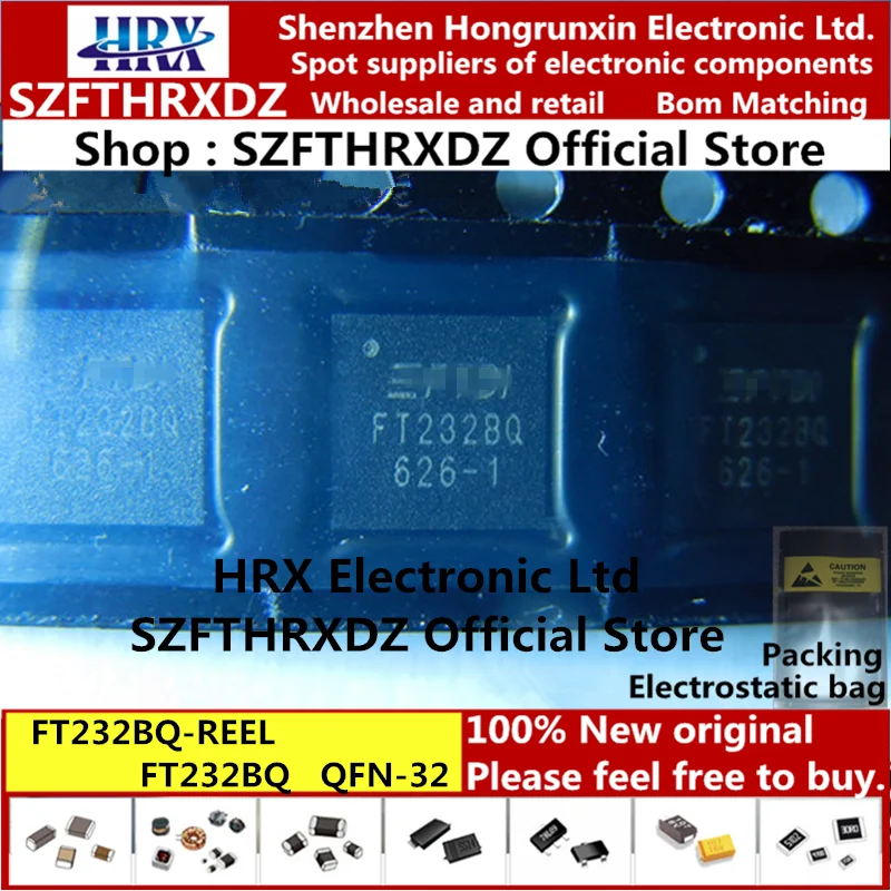 FT232BQ QFN32 FT232BQ-REEL QFN-32 USB для последовательного UART IC QFN-32 2500 шт./катушка