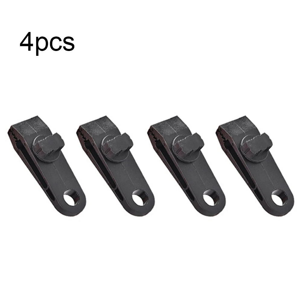 

4 Pcs Multi-Purpose Tarp Clips Windproof Clamps for Camping Tents Canvas