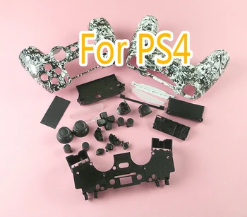 

8sets Replacement Full shell and buttons for PS4 Slim Gamepad Protection Case For jds 001 011 FOR PS4 Slim Pro Housing Cover