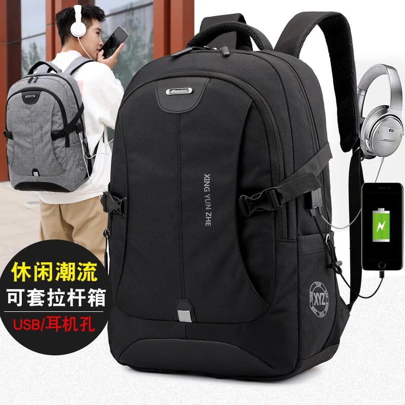 

Cross Border New Style Casual Backpack Schoolbag Computer Bag USB Charging Backpack Manufacturers Direct Selling Wholesale Custo