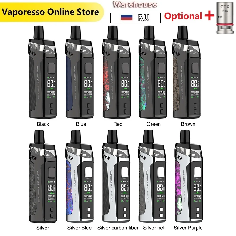 В наличии Новый Vaporesso целевой PM80 мод под комплект с 2000 мА/ч Батарея &amp 4 мл Pod макс 80