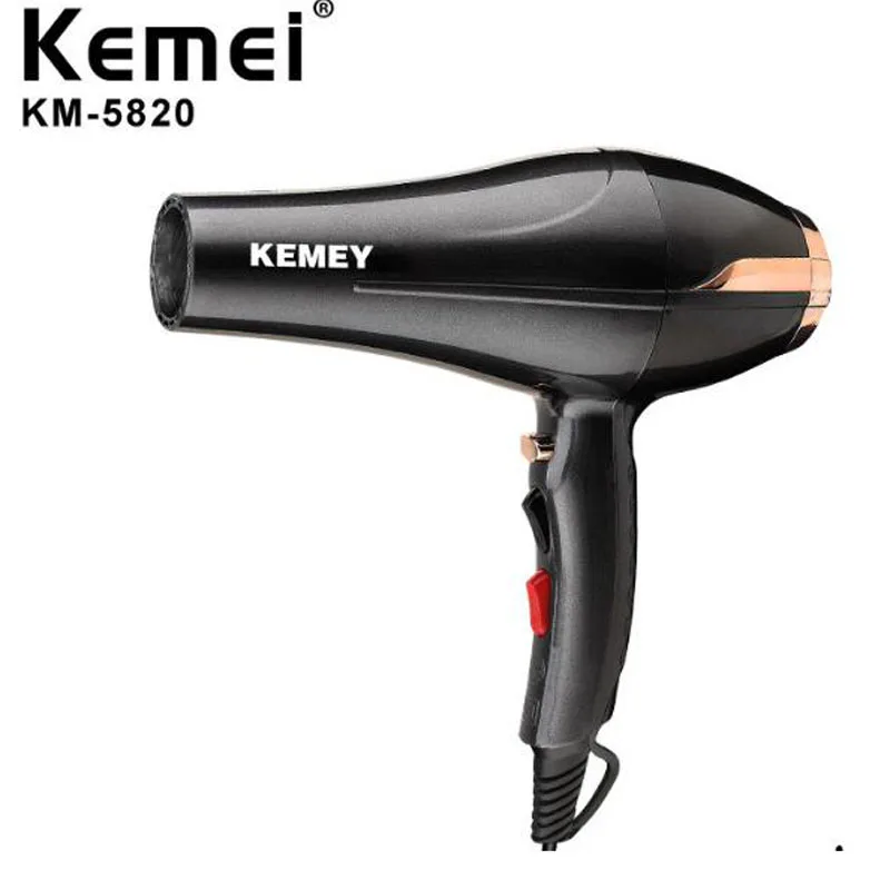 Kemei secador de pelo eléctrico, KM 5820 de 3500W, aire caliente y frío de  alta potencia, iones negativos, ajuste de tres velocidades, protección  contra sobrecalentamiento|Secadores de pelo| - AliExpress