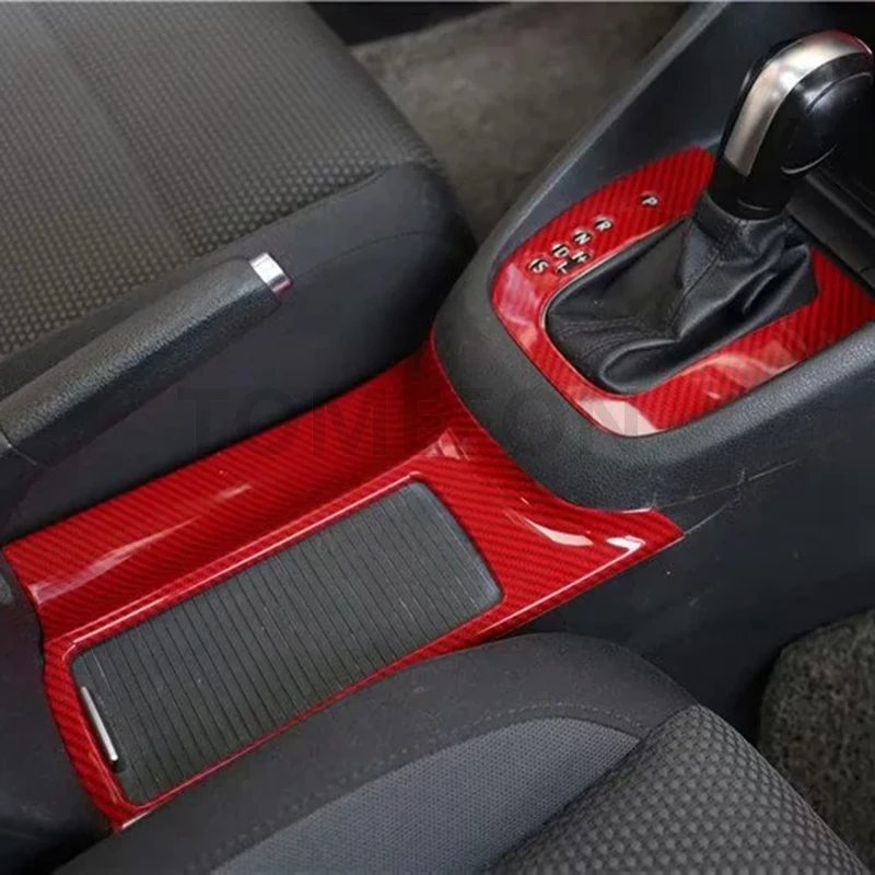 TOMEFON для Volkswagen Golf 6 MK6 2010 2011 2012 LHD коробка переключения передач Панель переднего сиденья держатель стакана воды крышка отделка Аксессуары ABS