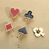 4pcs/Set Novelty Poker Themed Lapel Pin for Women Men Suit Dress Decoration Brooch Badge Collar Pins ► Photo 2/6