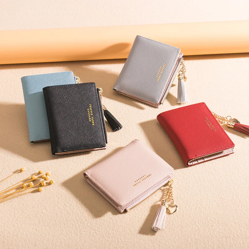 

Women Wallets Small PU Leather Short Female Bag 2019 Purse Women Ladies Card Bag For Women Clutch Female Purse Money Clip Wallet