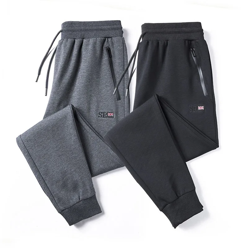 

New Men Joggers Pants Casual Elastic Cotton Mens Fitness Work Pants Skinny Breathable Sweatpants Trousers Jogger Knitted Pants