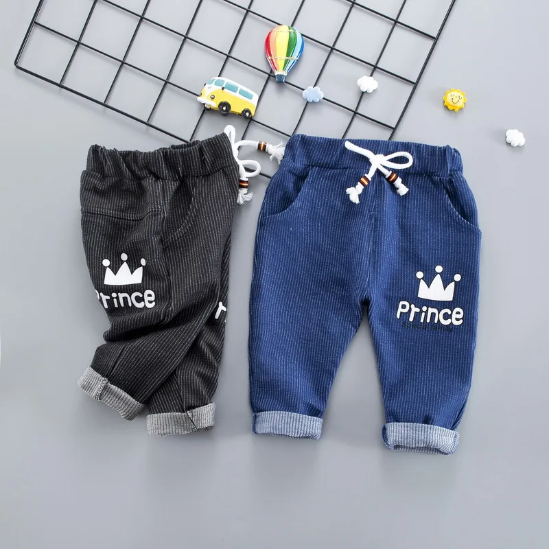 

2019 New Style Popular Brand Childrenswear 0-4-Year-Old BOY'S Pants Spring Clothing Kids Striped Pants Spring And Autumn Childre