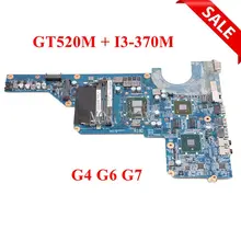 NOKOTION 655985-001 материнская плата для ноутбука hp Pavilion G4 G6 G7 HM55 DDR3+ Core i3-370M GT520M DAR18DMB6D1 REV D материнская плата