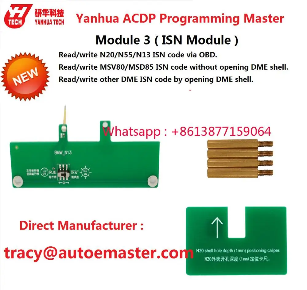 Direct manufacturer Full set Yanhua Mini ACDP FEM/BDC Package for BMW F series FEM BDC Key Program restore/mileage read DME ISN