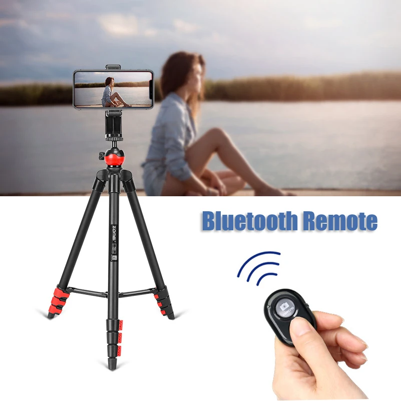 ZOMEI T60 Lightweight Tripod Professional Bluetooth Remote Control
