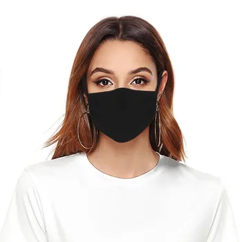 

20/50PCS Washable Reusable Nylon Face Mask Fashion Colored Unisex Adult Solid Mouth Cover Mouth Mask With Design Masques Lavable