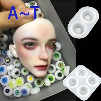 

Handmade All Sizes Ball-Jointed Doll Eye Resin Mold Eyeballs Half Round Doll Eyes Resin Casting Mold Art Craft Tools