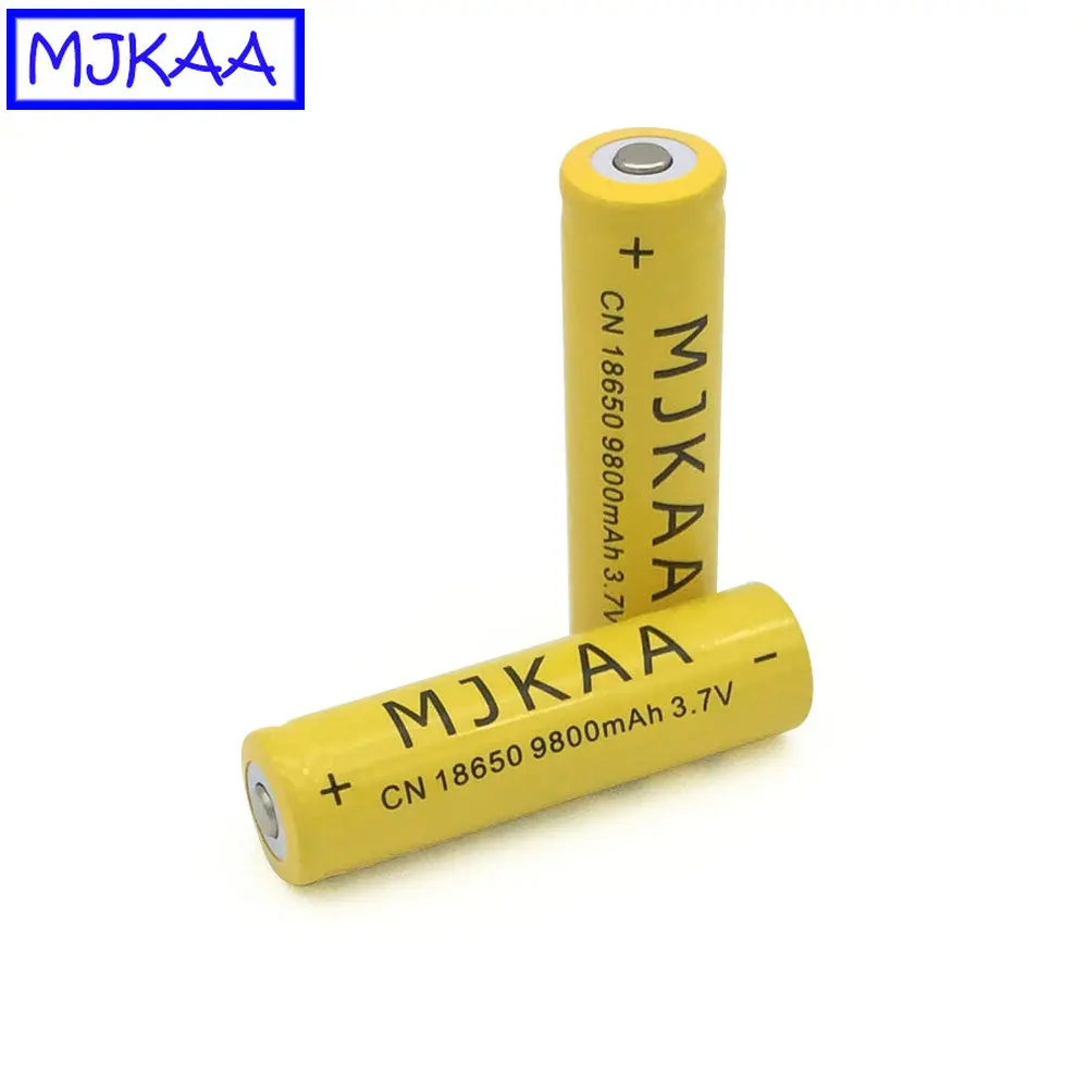 MJKAA 6 шт. 18650 3 7 в 9800 мАч литий ионная аккумуляторная батарея батареи большой