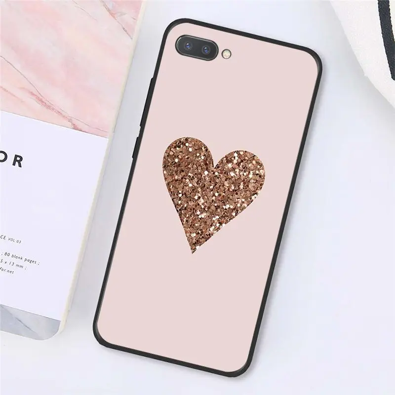 Gold Rose Love heart