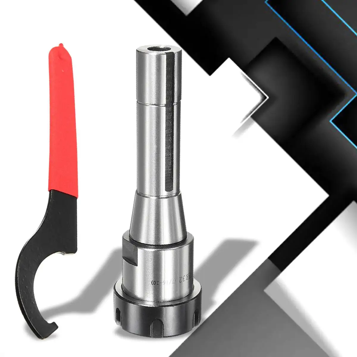 

Precision R8 ER32 7/16 Collet Chuck Holder CNC Milling Lathe Spindle + Wrench Hot Sale