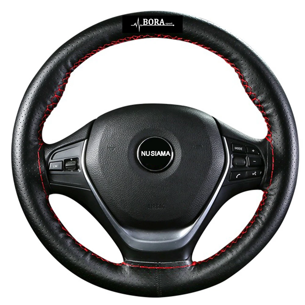 Кожаный чехол рулевого колеса автомобиля для mitsubishi outlander 3 xl 2008 2007 Авто Руль крышка аксессуары