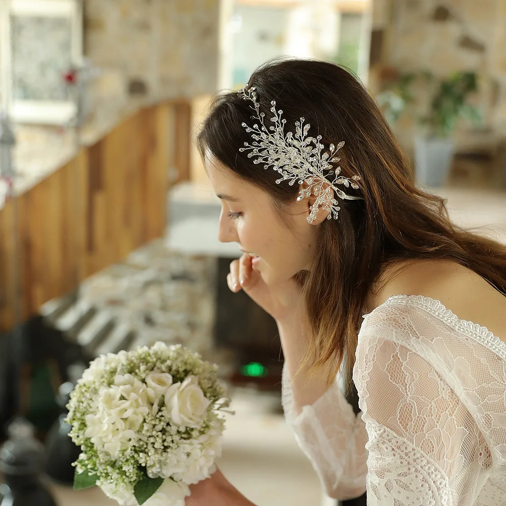 

2019 Fashion Rhinestones Wedding Headband Crystal Hair Band Princess Crown Bridal Hair Accessories Women Hair Jewelry Headpieces