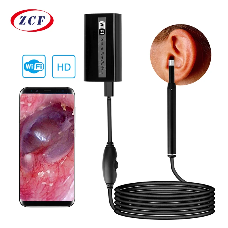 Беспроводной ушной очиститель otoscope 5 мм wi fi usb эндоскоп инспекционная камера