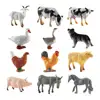 Mini Farm Animal Figurines Wild Lion Simulation Animals Tiger Elephants Action Figures Wild Model Educational Toys Gifts 2