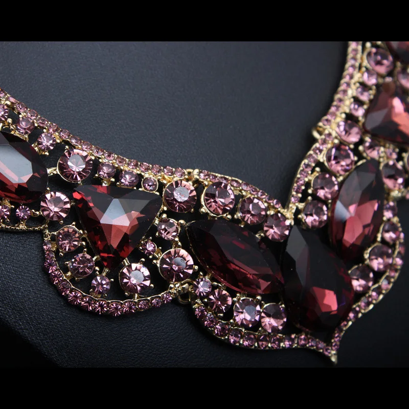 Dubai Luxury Crystal Wedding Jewelry