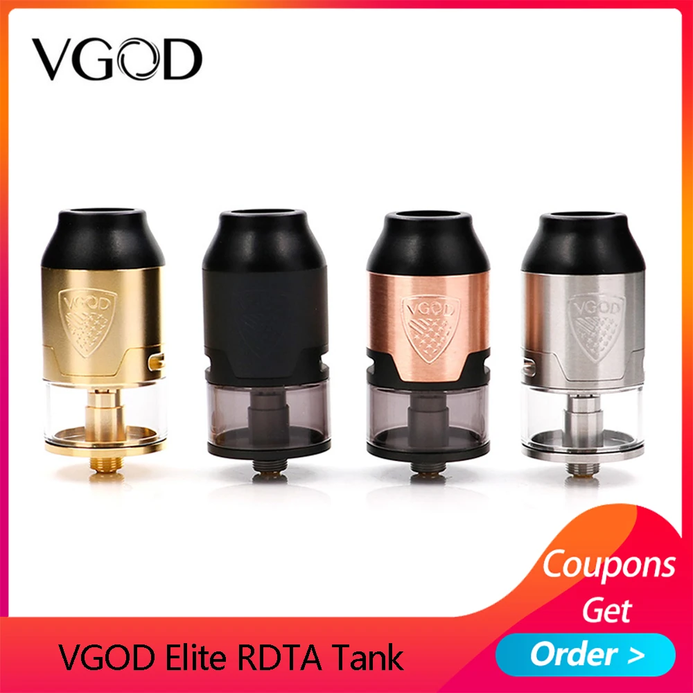 Оригинальный испаритель VGOD Elite RDTA tank 24 мм Восстановленный атомайзер для