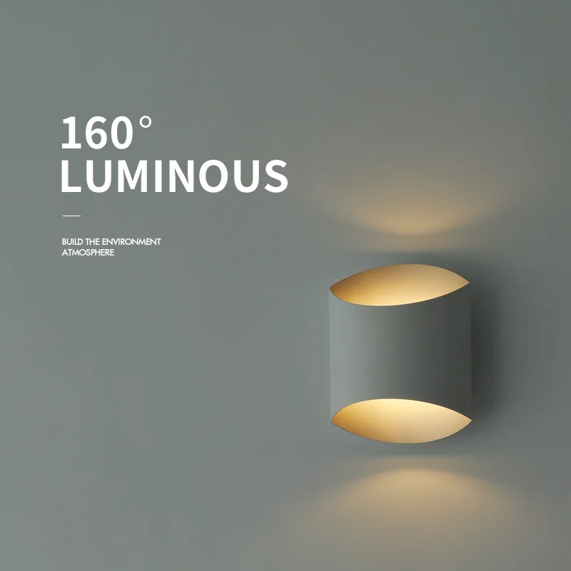 MODERN Nordic LED Wall lamp sconce wall mount for Bedroom Living room Bedside 220V 110V white and black with gold Iron Light