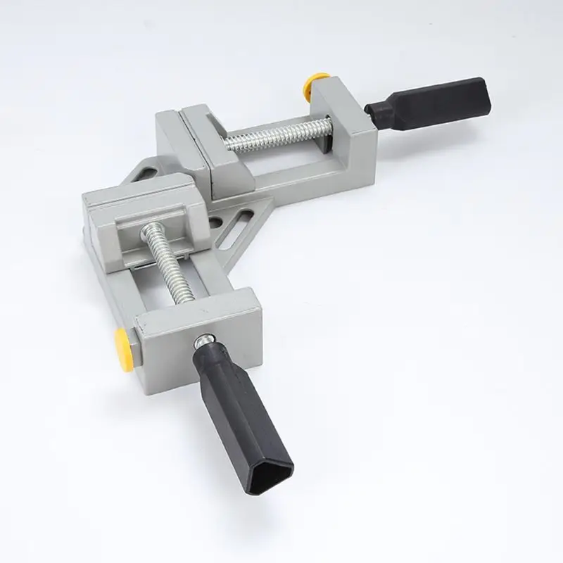 90 Degree Corner Clamp Right Angle Clamp Aluminum Alloy Made Adjustable Swing Jaw Woodworking Vice Wood Metal Welding Gussets