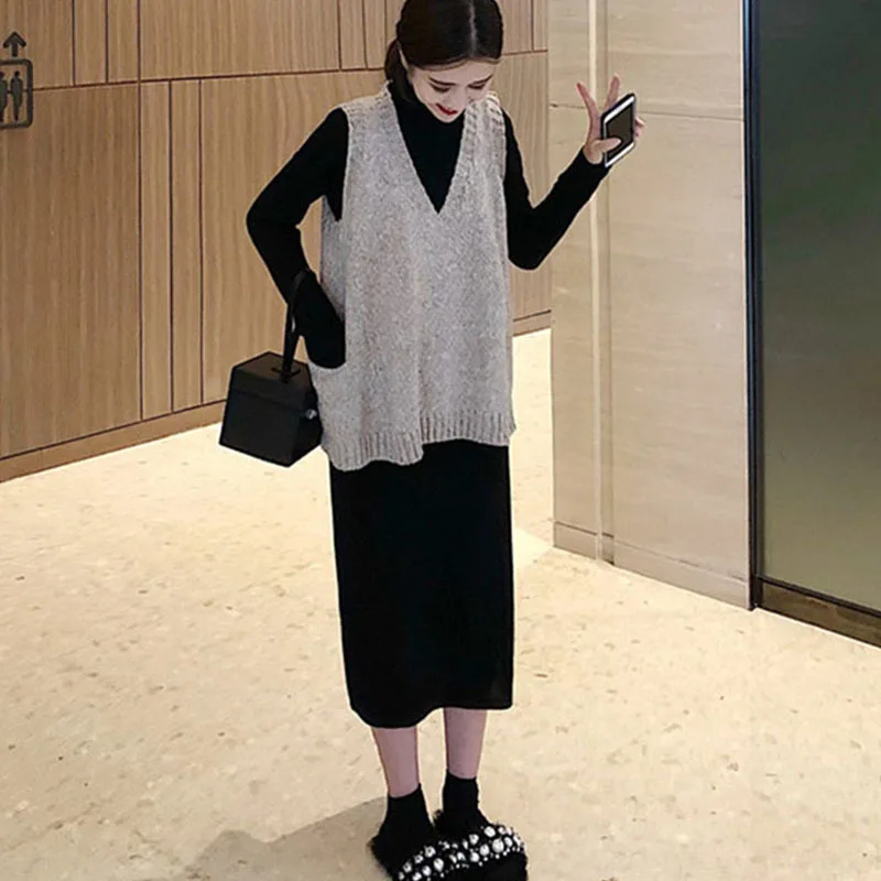 

Online Celebrity Early Autumn-2019 New Style Trend Elegant Dress Two-Piece Set Early Autumn WOMEN'S Dress Fashion Casual