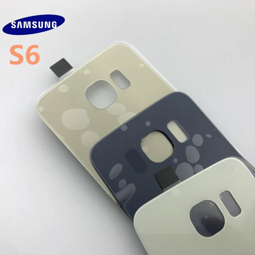Samsung Galaxy S6 G920 S6 edge G925 S6 plus G928 задняя крышка батарейного отсека Стеклянная Дверь Корпус задняя крышка чехол запасные части