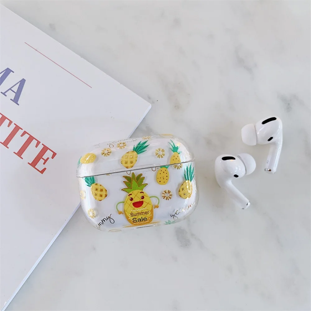 Чехол для наушников с милыми фруктами для Apple Airpods Pro Чехол INS Avocado Airpod 3 Чехол Жесткий PC чехол для наушников Защитный чехол для наушников