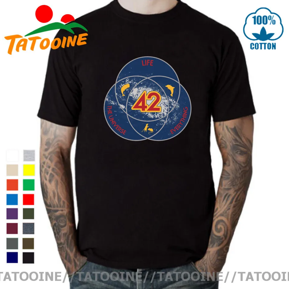 Tatooine 42 футболка с надписью ответ к жизни Вселенная всё Мужская не волнуйтесь