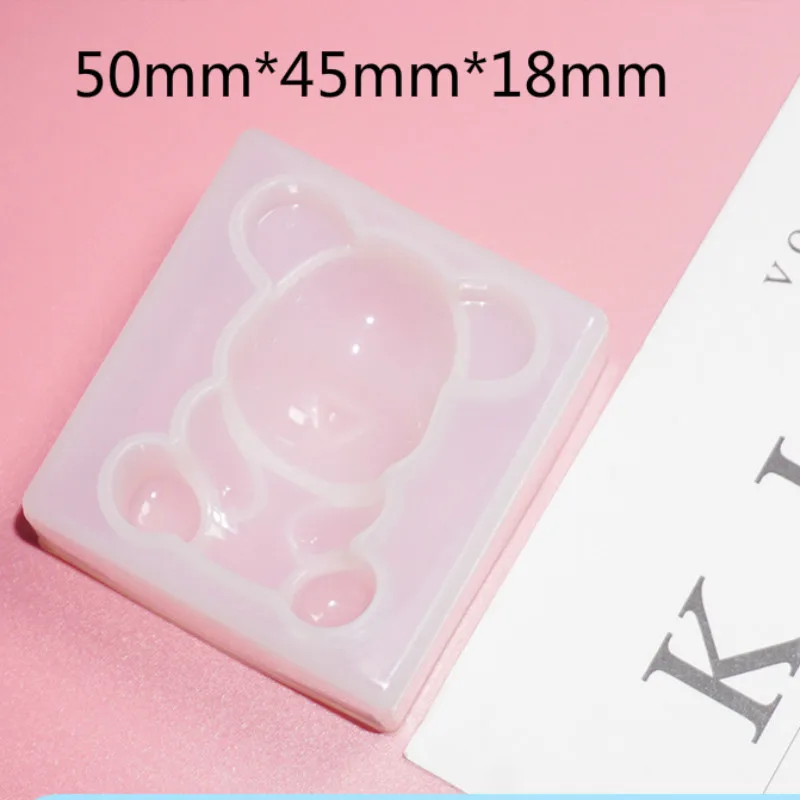 Small Gummy Bears Silicone Mold, Gummy Candy Silicone Mold in Bear Shape, Kawaii Resin Cabochon Making, Decoden Supplies, Flexible Animal Mold